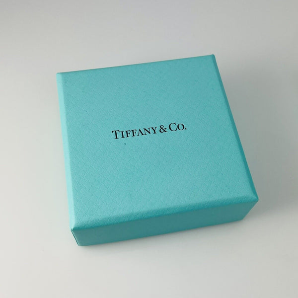 Authentic Tiffany And Co. Black Suede Empty Ring Box With Blue Box - 7