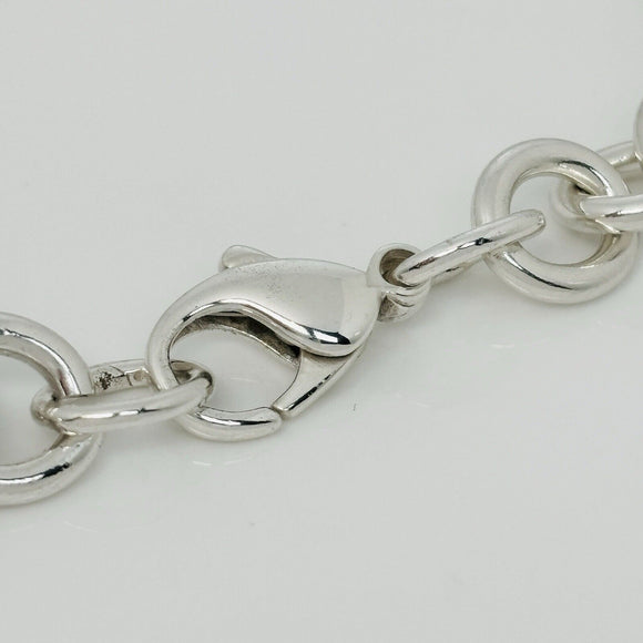 22" Tiffany & Co Mens Roman Cross Necklace in Silver Large Link Plus Size