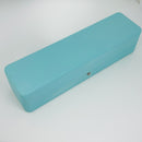 Tiffany & Co Watch or Bracelet Storage Box in Blue Leather Lux AUTHENTIC-7