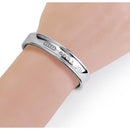 Size Small 6.25" Tiffany & Co 1837 Wide Cuff Bracelet in Sterling Silver-5