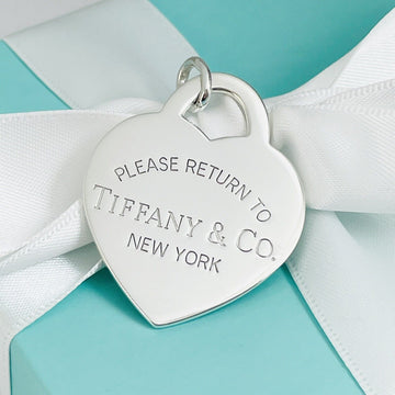 Jumbo Extra Large Please Return to Tiffany & Co Heart Tag Pendant or Charm