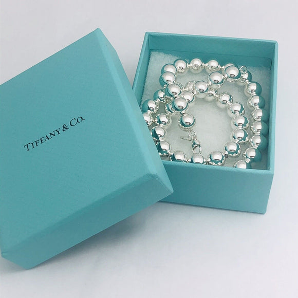 24” Tiffany & Co Sterling Silver HardWear 10mm Bead Necklace