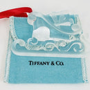 Tiffany Crystal Santa Sleigh Christmas Tree Holiday Ornament with Red Ribbon-4