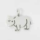 Tiffany & Co Rhinoceros Rhino Animal Charm or Pendant in 925 Sterling Silver-1
