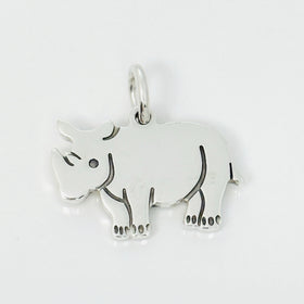 Tiffany & Co Rhinoceros Rhino Animal Charm or Pendant in 925 Sterling Silver