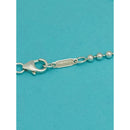 16" Tiffany & Co Atlas Dog Tag Necklace on Bead Chain Necklace in Silver-5