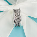 Size 4.5 AUTHENTIC Tiffany Somerset Ring Mesh Weave with Solid Rim - 4