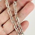 15.75"  Tiffany & Co Oval Flat Link Chain Necklace in Sterling Silver AUTHENTIC - 3