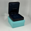 Tiffany Necklace Storage Gift Presentation Travel Black Suede Leather Blue Box - 3