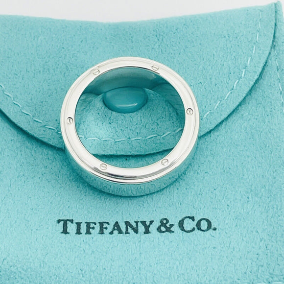 Size 10 Tiffany Metropolis Ring Mens Unisex in Sterling Silver