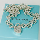 18" Return to Tiffany & Co Heart Padlock Lock Pendant Necklace in Silver-2