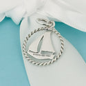 Tiffany & Co Sail boat Charm or Pendant in Sterling Silver Twist Rope Sailing - 3