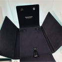 Tiffany Blue Leather Folding Necklace Presentation Blue Gift Box Storage Pouch - 6