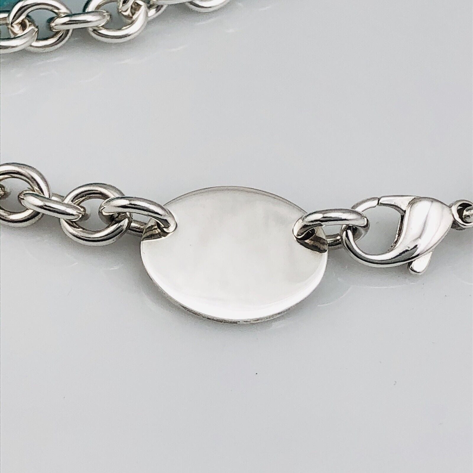 20" Plus SIze Please Return To Tiffany & Co Sterling Silver Oval Tag Necklace