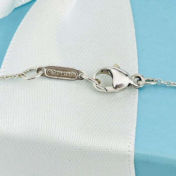 16.5" Tiffany & Co Sterling Silver 1mm Link Chain Necklace with Lobster Clasp - 4