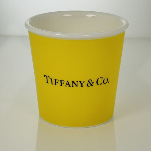 Tiffany & Co Yellow Espresso Paper Cup Everyday Objects Bone China