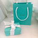 Tiffany & Co Necklace Presentation Black Suede Box and Blue Box Gift Bag - 3