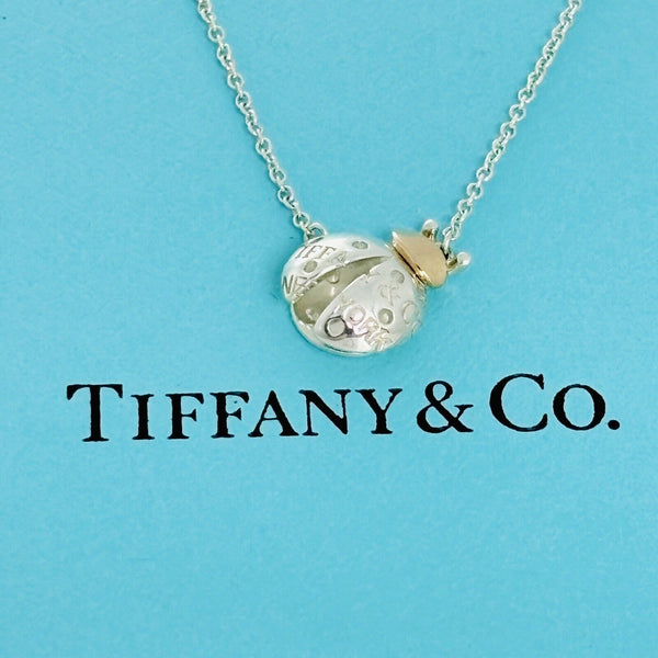 Return to Tiffany Ladybug Pendant Necklace / Silver, Gold Adjustable 16" to 18" - 1