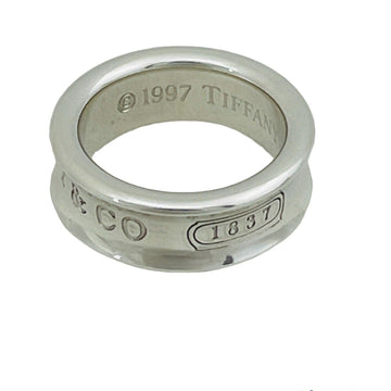 Size 5 Tiffany & Co 1837 Ring Concave Unisex in Sterling Silver AUTHENTIC