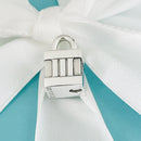 Tiffany & Co Atlas Padlock Charm Pendant Cube Box Square Roman Numerals-2