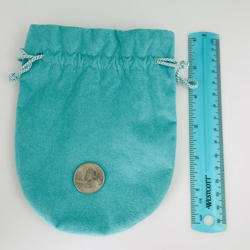 Extra Large Jumbo Tiffany & Co Blue Pouch Suede Drawstring - 0