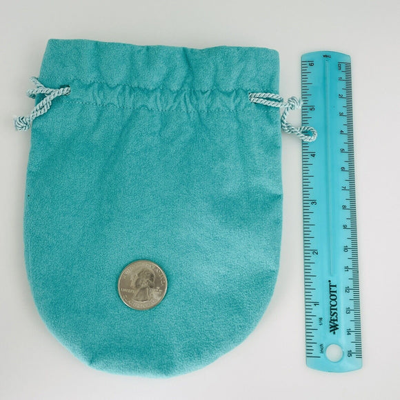 Extra Large Jumbo Tiffany & Co Blue Pouch Suede Drawstring