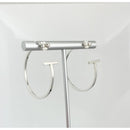 Tiffany T Wire Smile Large Hoop Earrings in Sterling Silver-2