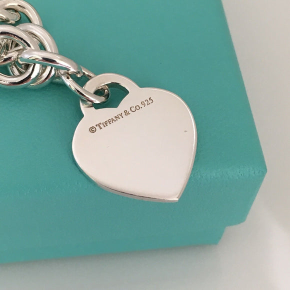 18" Please Return to Tiffany & Co New York 925 Heart Tag Necklace AUTHENTIC
