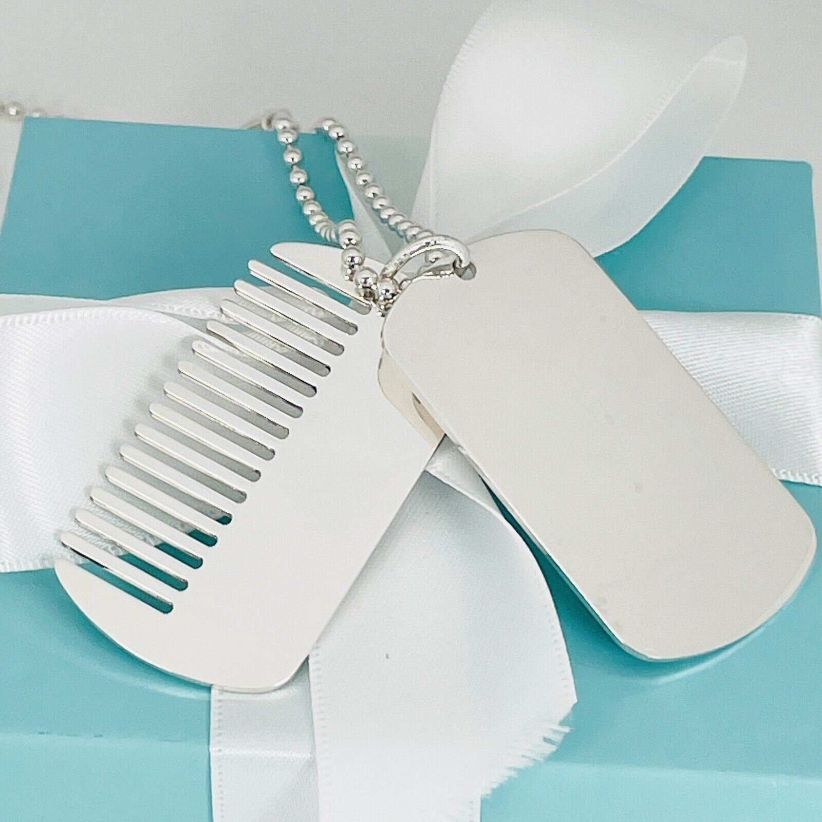 Tiffany & Co New Yorkie Collection Dog Comb Tag Mens Unisex New York
