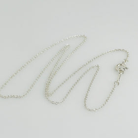 32" Tiffany & Co Chain Necklace by Elsa Peretti 1.5mm Links in Sterling Silver - 0