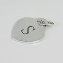 Tiffany Letter S Heart Pendant or Charm Notes Alphabet-3