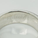 Size 11 Tiffany & Co 1837 Grey Titanium and Silver Ring Band Mens Unisex-12