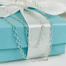 18" RARE Tiffany & Co Oval Link Chain Necklace in Sterling Silver AUTHENTIC-1