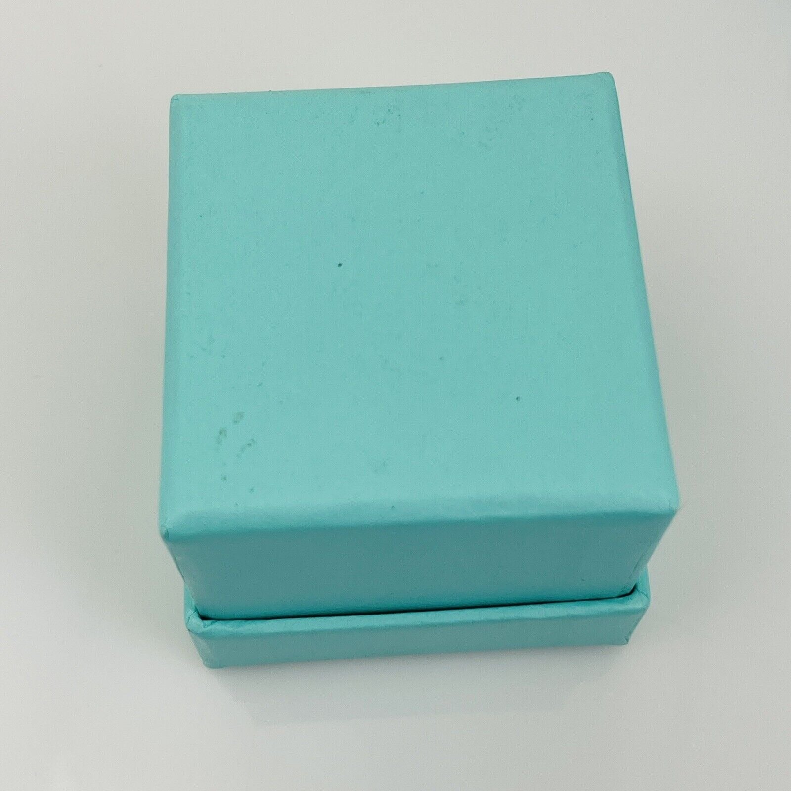 Vintage Tiffany Small Black and Royal Blue Suede Empty Ring Box With Blue Box