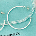 Tiffany T Wire Smile Large Hoop Earrings in Sterling Silver - 3