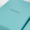 Tiffany & Co Necklace Earring Set Storage Presentation Gift Box Blue Leather Lux-7