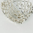 Size 5.5 Tiffany Crown of Hearts Ring Wide Band in Sterling Silver-6