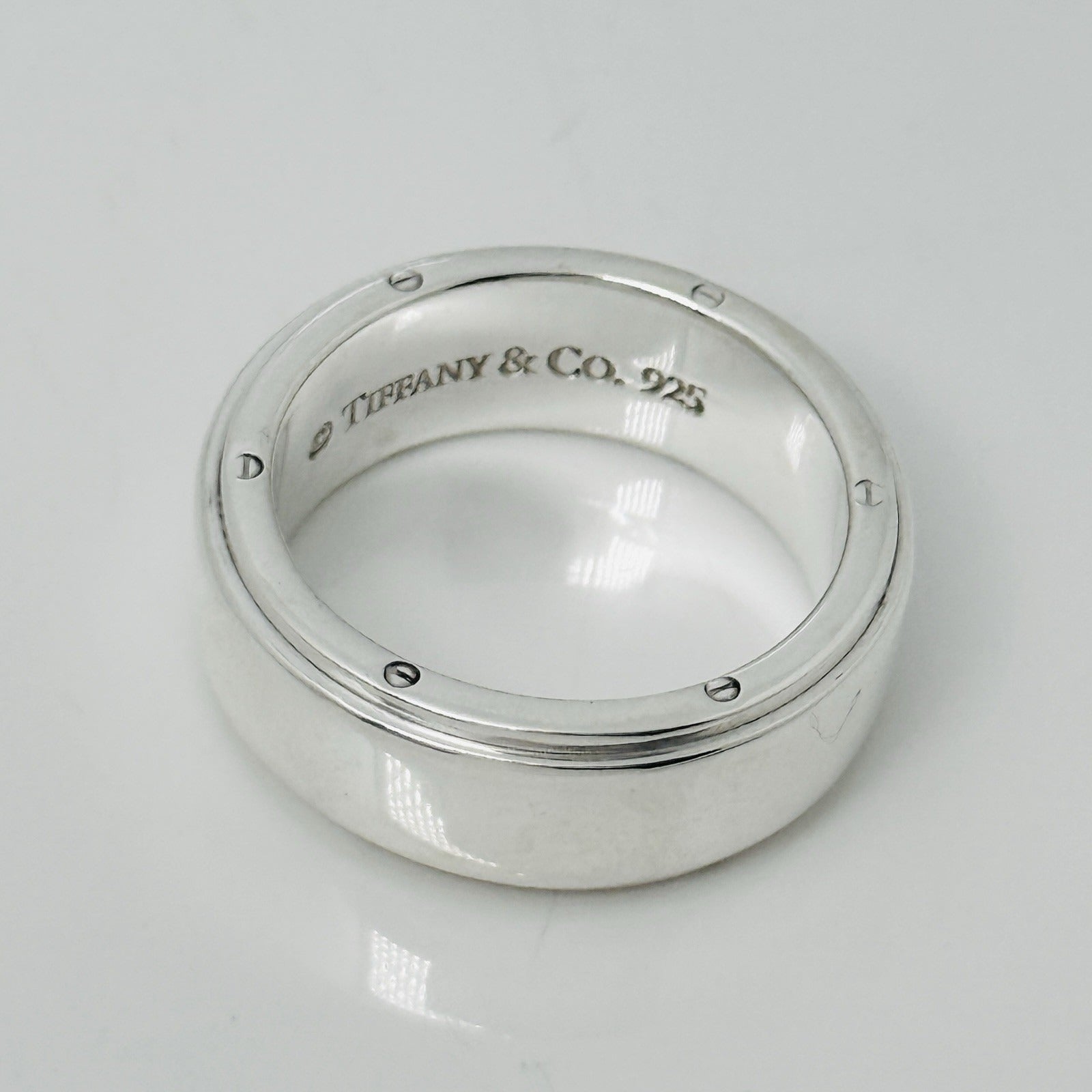 Size 11 Tiffany & Co Metropolis Ring Mens Band Unisex in Sterling Silv ...