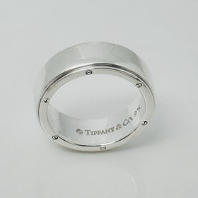 Size 11 Tiffany & Co Metropolis Ring Mens Band Unisex in Sterling Silver - 0