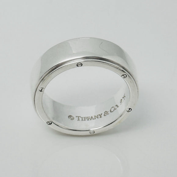 Size 11 Tiffany & Co Metropolis Ring Mens Band Unisex in Sterling Silver