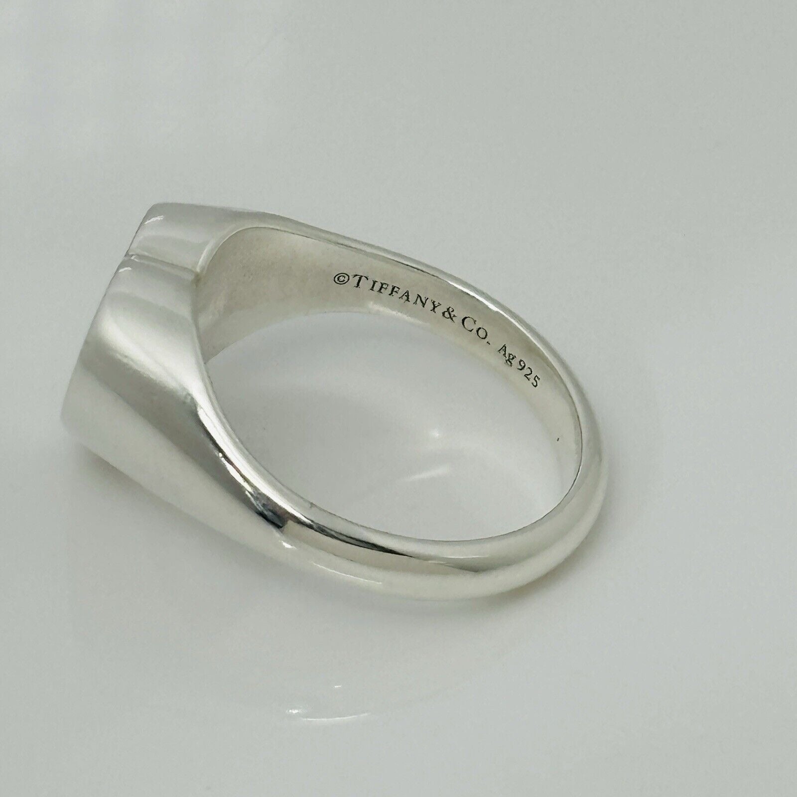 Size 6.5 Return to Tiffany Heart Signet Ring in Sterling Silver FREE Shipping