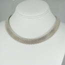 17.5" Tiffany & Co Somerset Mesh Collar Necklace in Sterling Silver-3