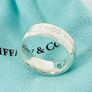 Size 6.5 Tiffany Makers Slice Ring Medium 6.7mm Band in Sterling Silver-4