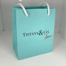 Tiffany & Co Love Limited Edition Blue Shopping Bag Gift Bag 6" X 5" x 3"-1