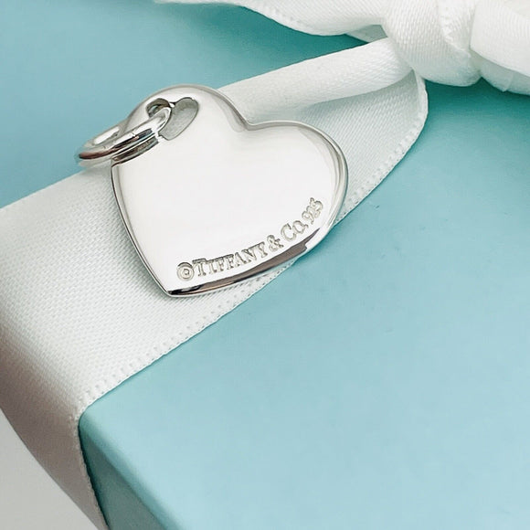 Tiffany & Co Double Puffed Heart Pendant Charm Cutout in Sterling Silver