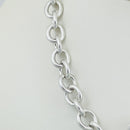 18" Tiffany & Co Silver Blank Heart Tag Toggle Necklace with Blue Pouch-6