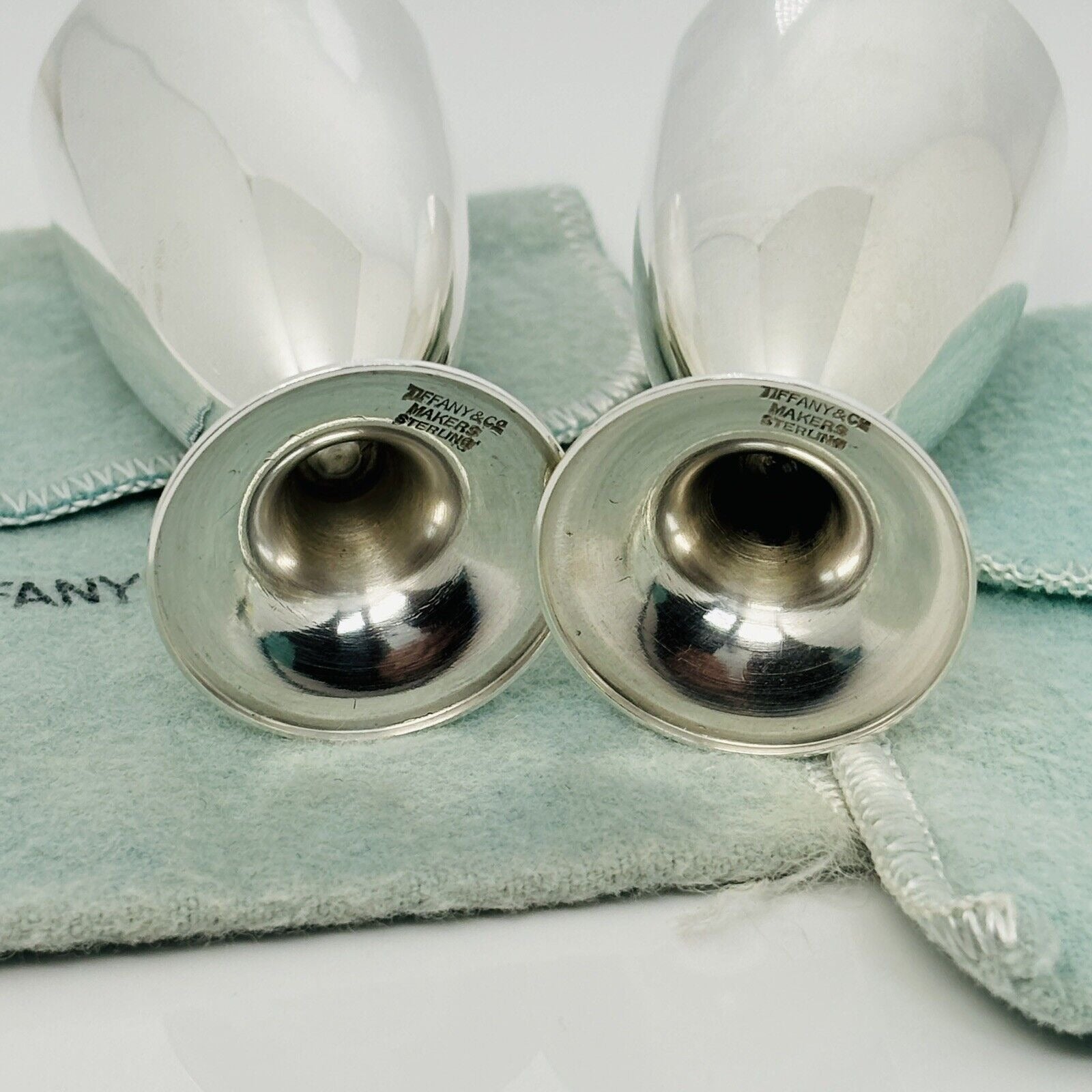 Tiffany & Co Shot Glass Liqueur Cordial Cup Bar Glass Set Makers Sterling Silver