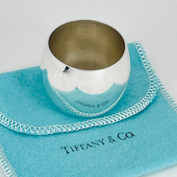 Tiffany & Co Sterling Silver Makers Shot Glass Cups Liqueur Cordial Bar Glass
