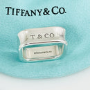 Size 8.5 Tiffany 1837 Square Ring in Sterling Silver Unisex Mens-2