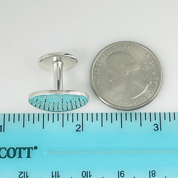 Please Return to Tiffany Oval Cufflinks in Sterling Silver